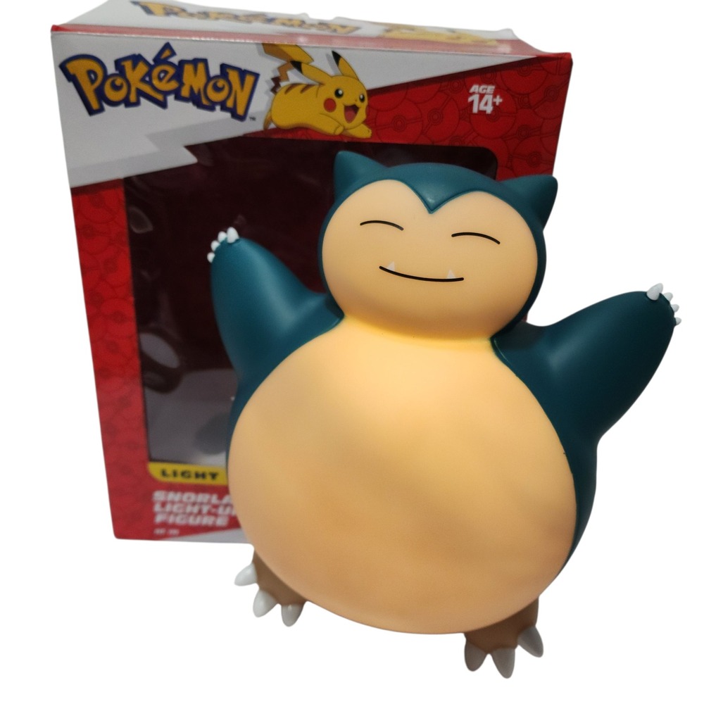 Pokemon Snorlax Light Up Figure‎ 10 Inch USB or Battery Powered